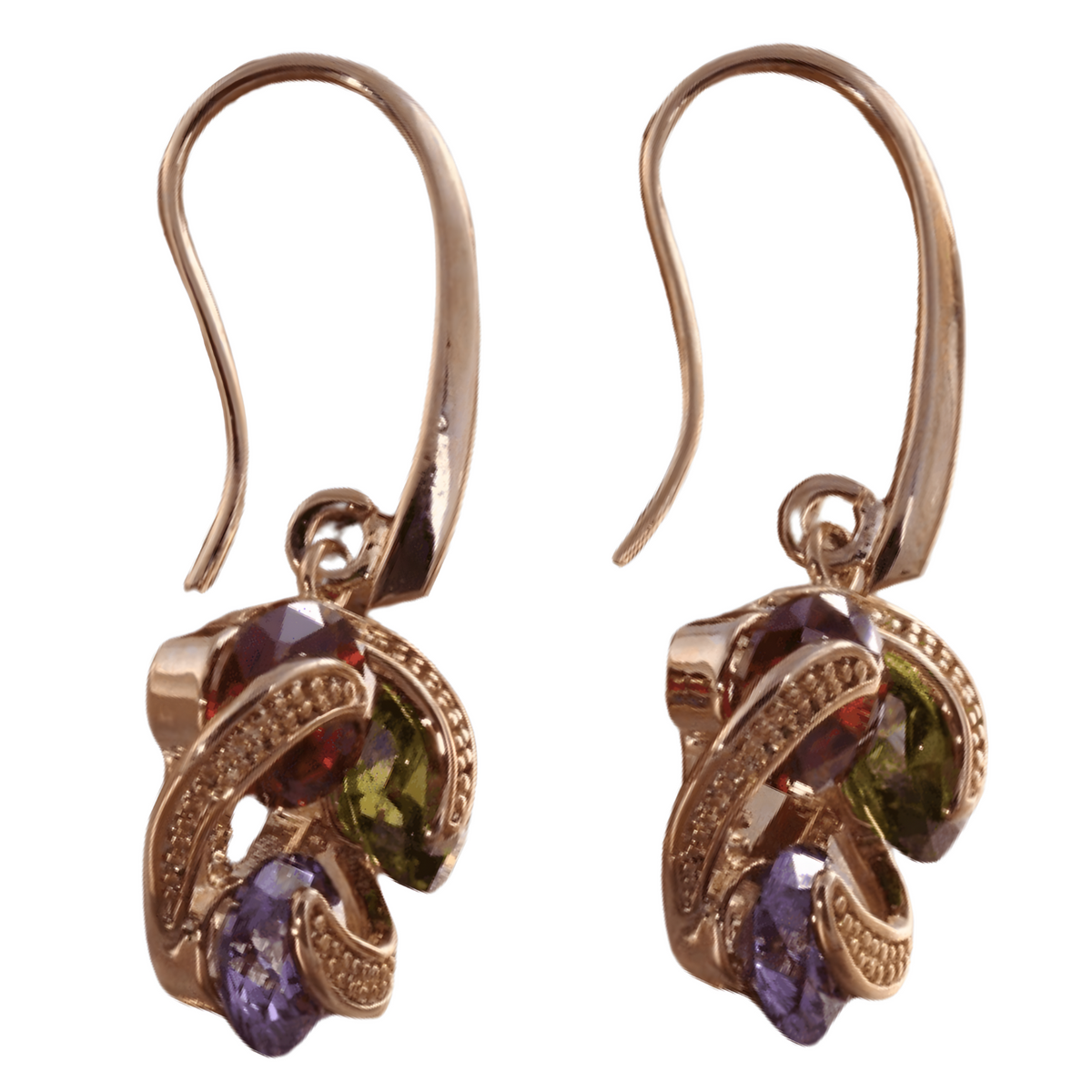 Classic Water Drop Crystal Dangle Earrings, Lightweight Zinc Alloy Jewellery 731
