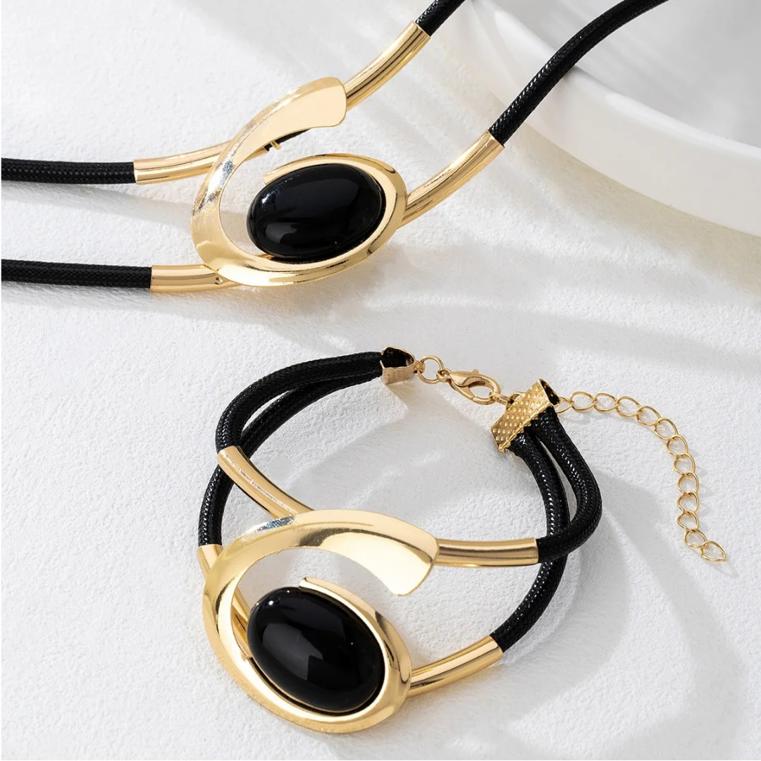 Blue Crystal Teardrop Jewellery Set Women, Silver Tone Water Drop Pendant 1719
