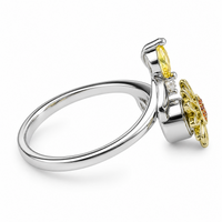 Rotatable Sunflower Spinner Ring For Women, Adjustable Fidget Anxiety Ring 1508