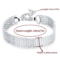 Multi Strand Chain Bracelet for Women - 18cm Plus 5cm Adjustable Extender 1817