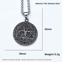 Unified Jewellery Tree of Life Celtic Pendant Necklace 42x30mm 13.3g 1894
