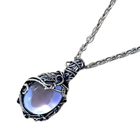 B0181 Flower Winding Moonlight Stainless Steel Necklace Pendant Ladies Prom b181