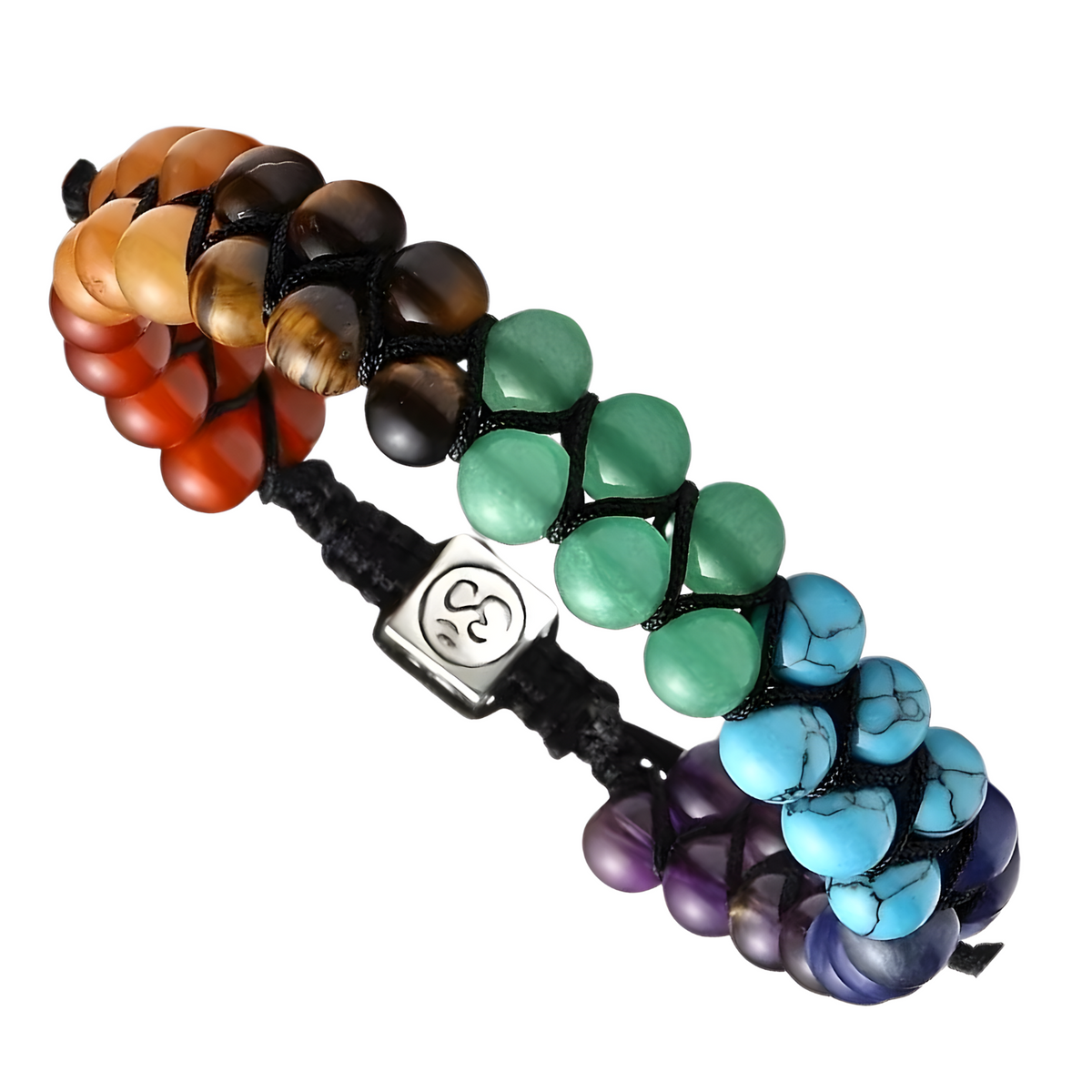 7 Chakra Healing Crystal Bracelet Women and Men Adjustable Yoga Meditation B112