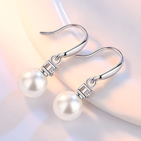 925 Silver Drop Earrings, Punk Style, Zircon Main Stone, Gift for Women 303
