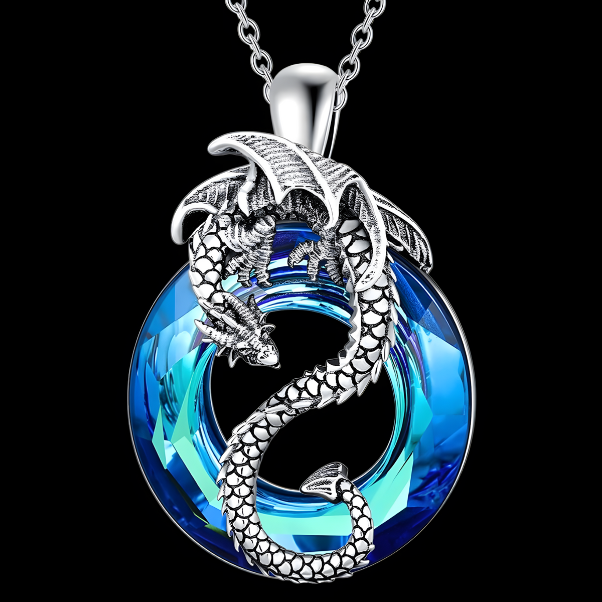 Unified Jewellery Dragon Necklace & Earrings Set Women – Zinc Alloy Dragon 1113