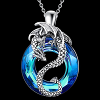 Unified Jewellery Dragon Necklace & Earrings Set Women – Zinc Alloy Dragon 1113