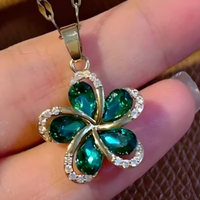 Lucky Four Leaf Clover Necklace for Women – Copper Alloy Gold Color Plating 1178