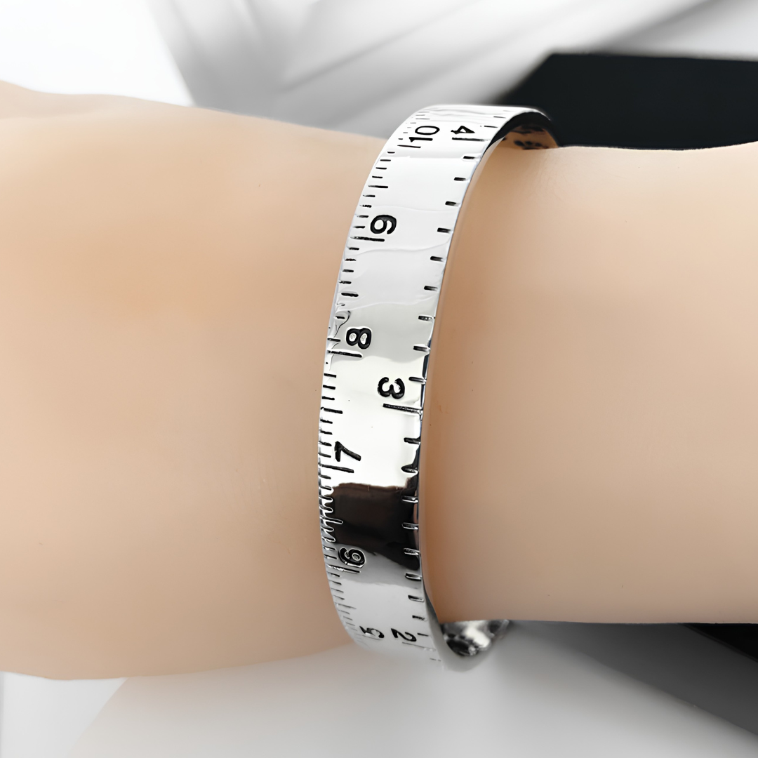 Unified Jewellery Adjustable Ruler Bangle Bracelet Measuring Tape Open Cuff 1890