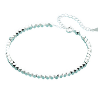 Geometric Faceted Bead Bracelet For Women Adjustable Lobster Clasp Round 1766