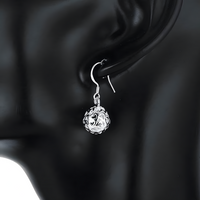 Silver Plated Hollow Ball Jewellery Set–Copper Alloy 925 Silver Plating 1218