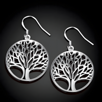 Unified Jewellery Sterling Silver 925 CZ Marquise Leaf Huggie Hoop Earrings 475