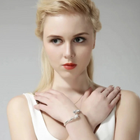 Unified Jewellery Koi Fish Open Cuff Bangle Bracelet For Women, Adjustable 1713