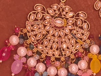 Elegant Bollywood Inspired Gold Kundan Earrings - Traditional Indian Jewelry 182