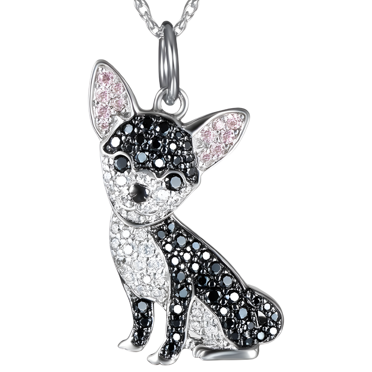Exquisite Cute Golden Chihuahua Pendant Necklace for Women Cute Pet Dog B170
