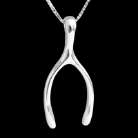Wishbone Necklace Women 45cm Box Chain Y Pendant Lucky Minimalist Trendy 1471