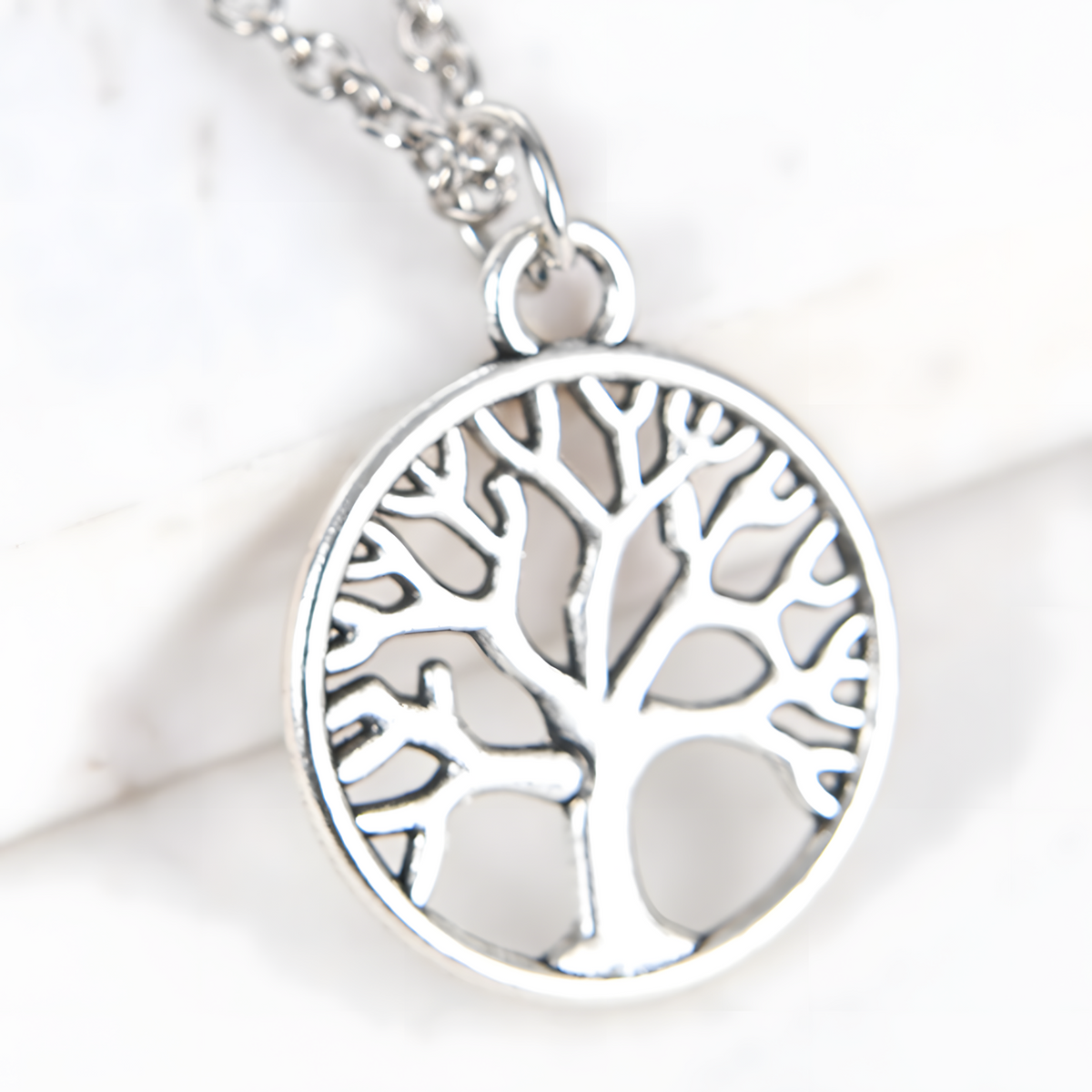 Tree of Life Men Necklace – Stainless Steel Talisman Amulet Pendant Link 1068