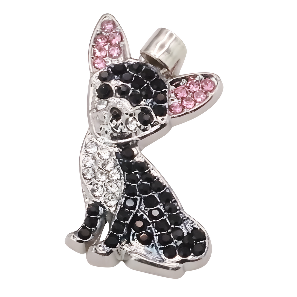 Chihuahua-Black Pendant Necklace For Women - Cute Dog Pendant, Zinc Alloy B225