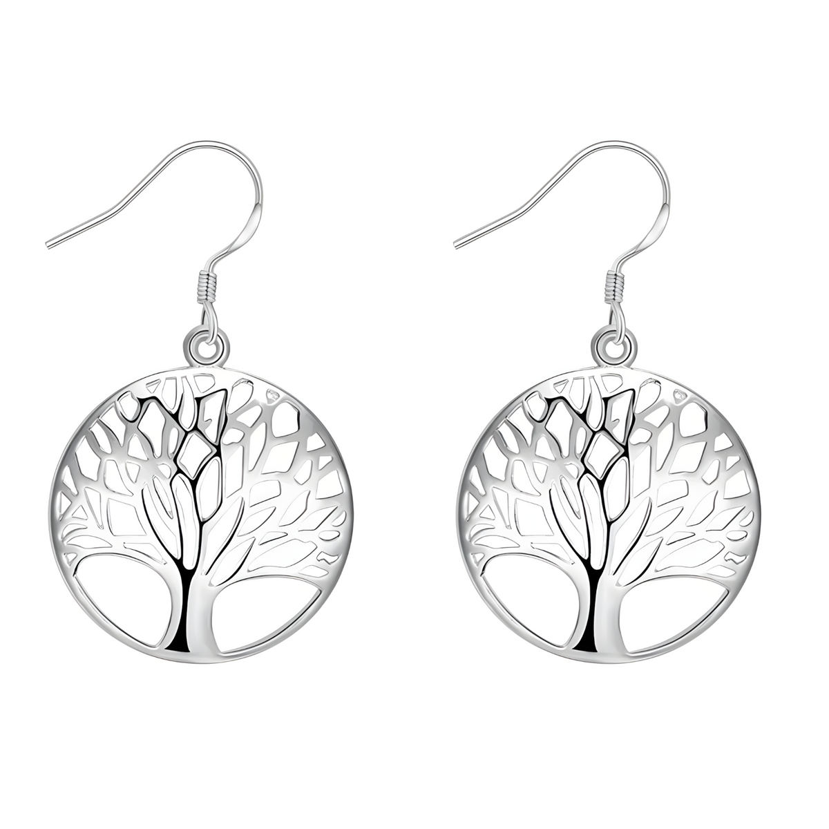Unified Jewellery Sterling Silver 925 CZ Marquise Leaf Huggie Hoop Earrings 475