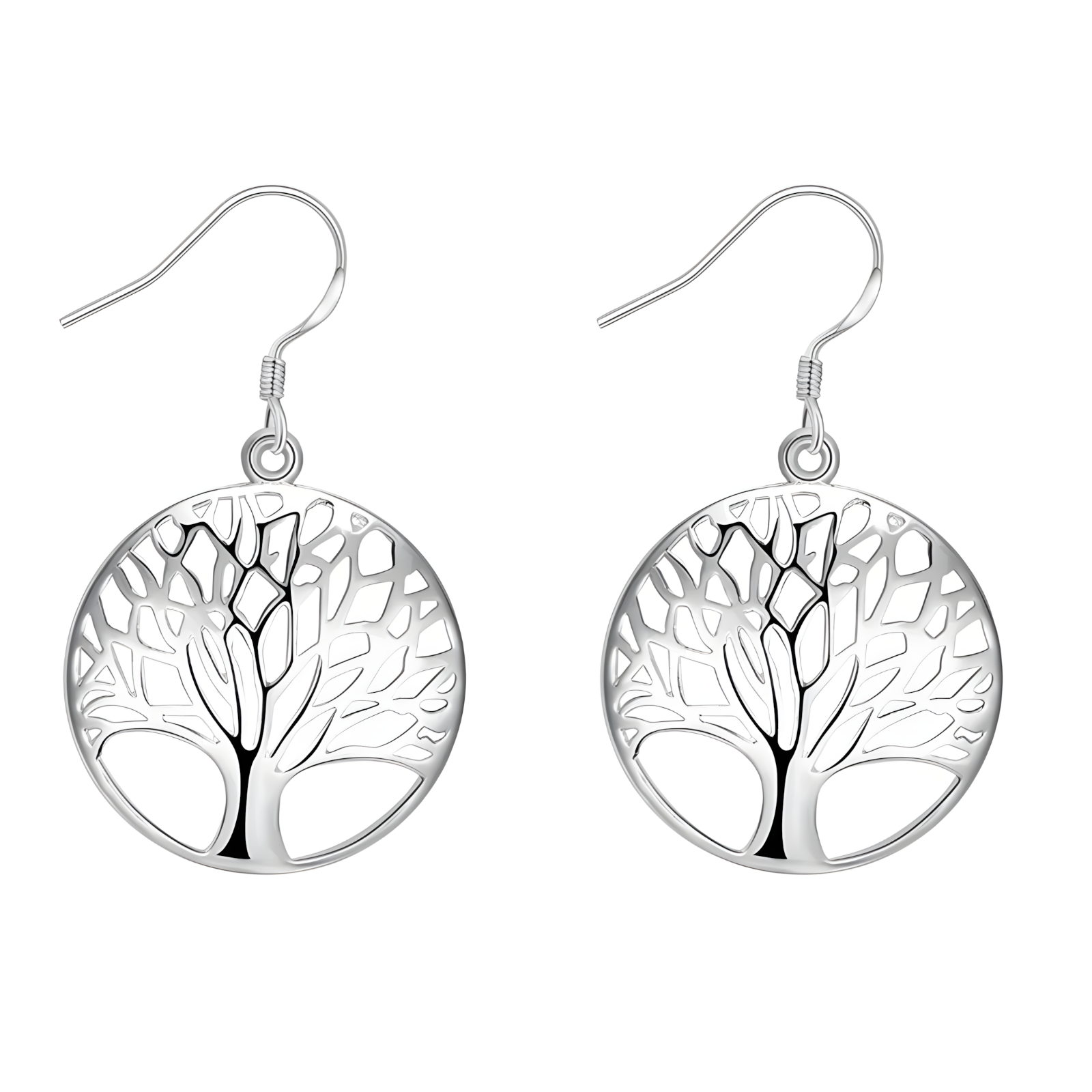 Unified Jewellery Sterling Silver 925 CZ Marquise Leaf Huggie Hoop Earrings 475