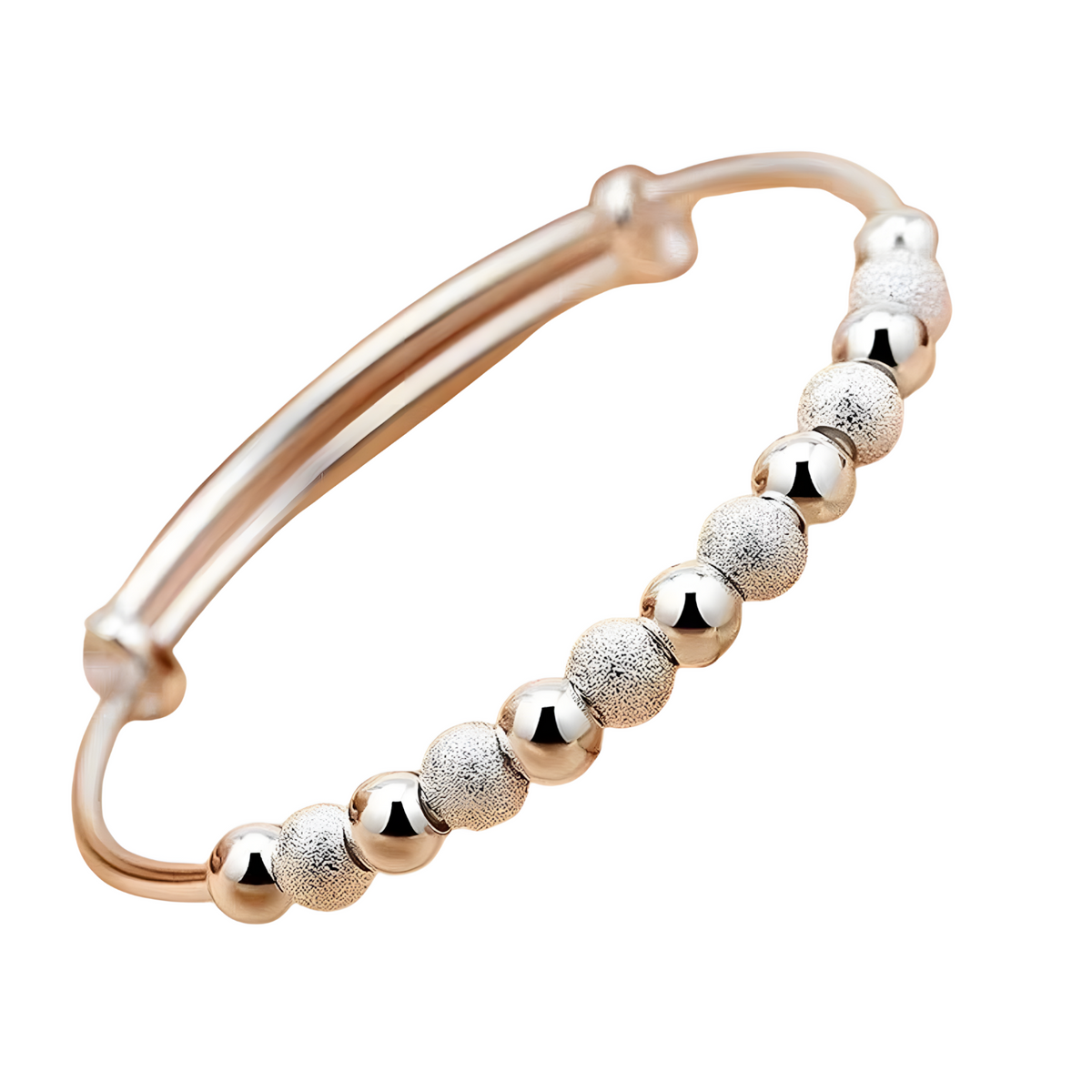 925 Silver-Color Luxury Beads Bracelets Bangles Cute For Women Fashion Party 456