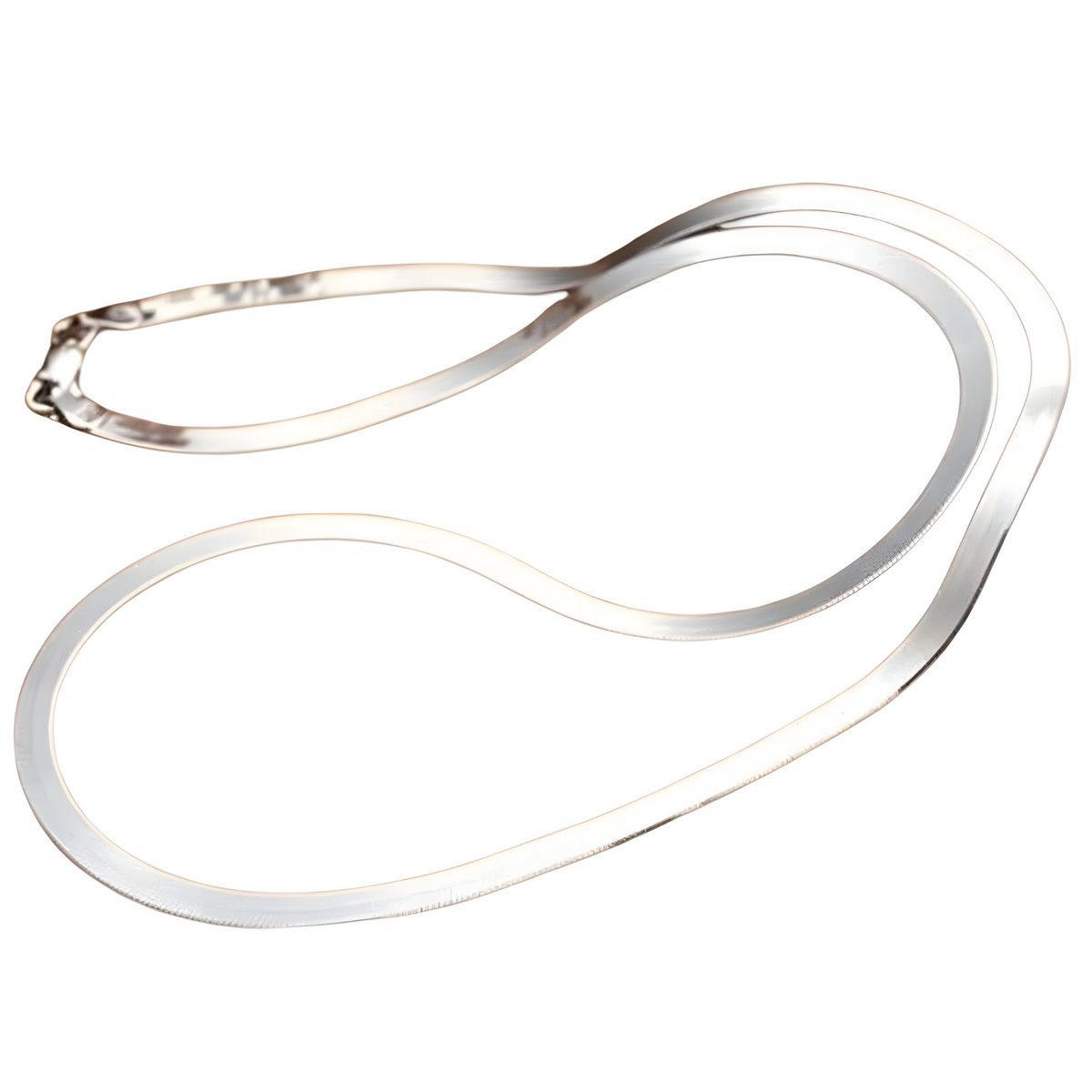 Herringbone Snake Chain Necklace for Women & Men – 925 Silver-Plated Copper 871