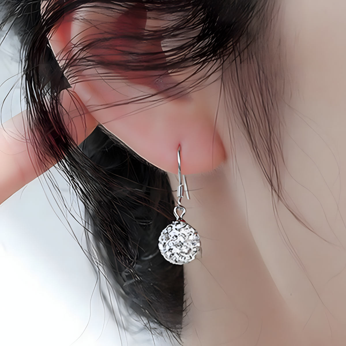 Crystal Ball Drop Earrings for Women – Sparkling Crystal Ball Dangle Design 1054