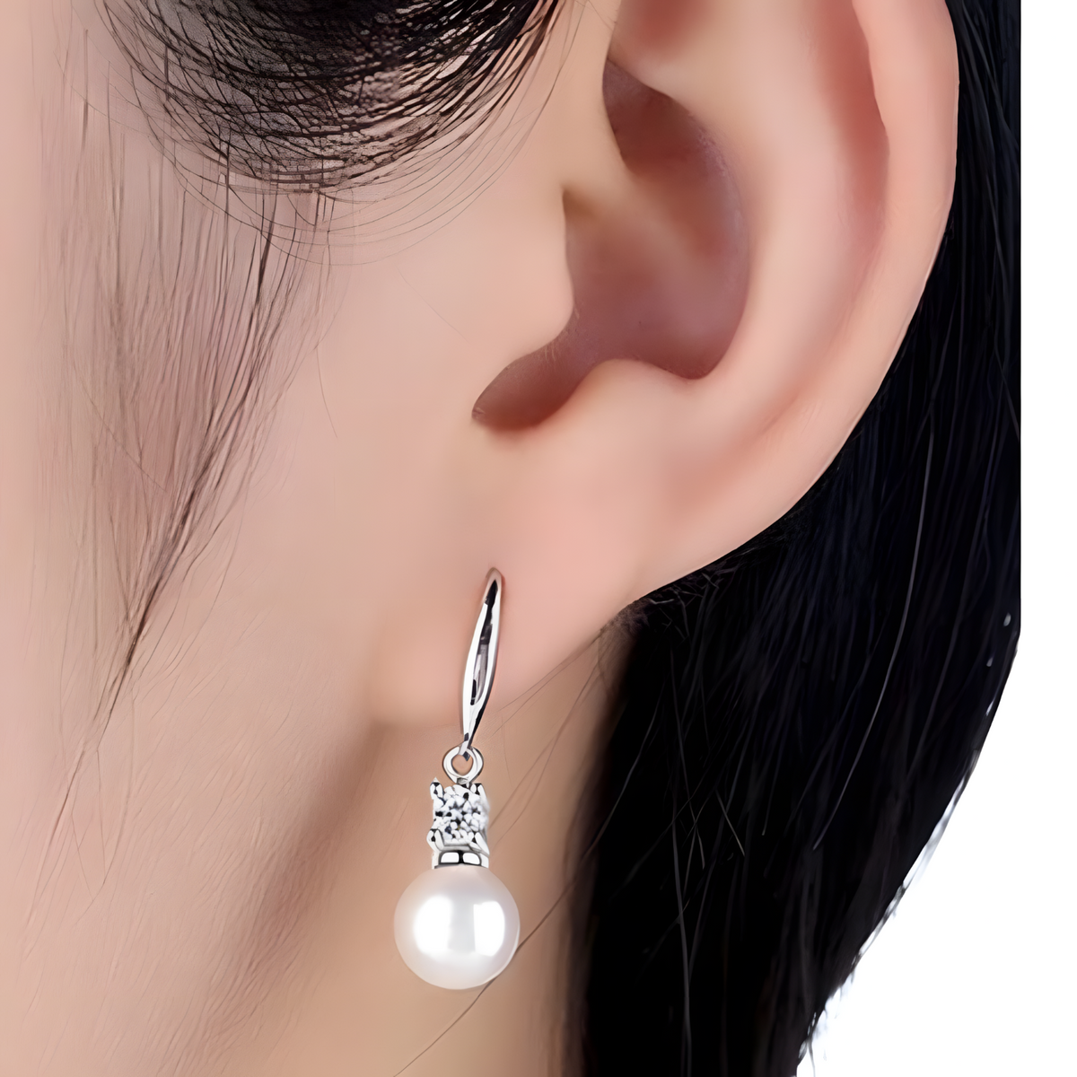 925 Silver Drop Earrings, Punk Style, Zircon Main Stone, Gift for Women 303