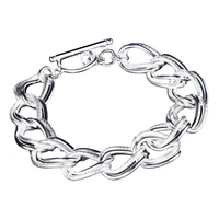 Double-Twist Link Bracelet for Women – Chunky Double Twist Chain 20 cm (8") 1430