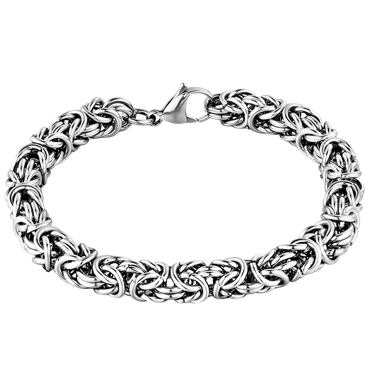 Men's Stainless Steel Byzantine Chain Bracelet | Robust Stylish Masculine 452