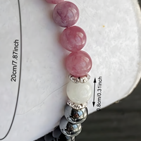 Energy Healing Natural Gemstone Beaded Bracelet, 20cm 8mm Stretch Bracelet 1736