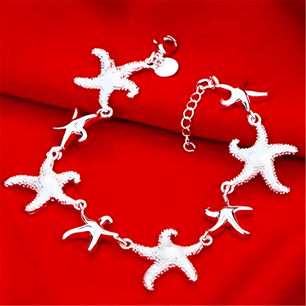Unified Jewellery Premium Starfish Charm Bracelet 20cm Adjustable Women 1829