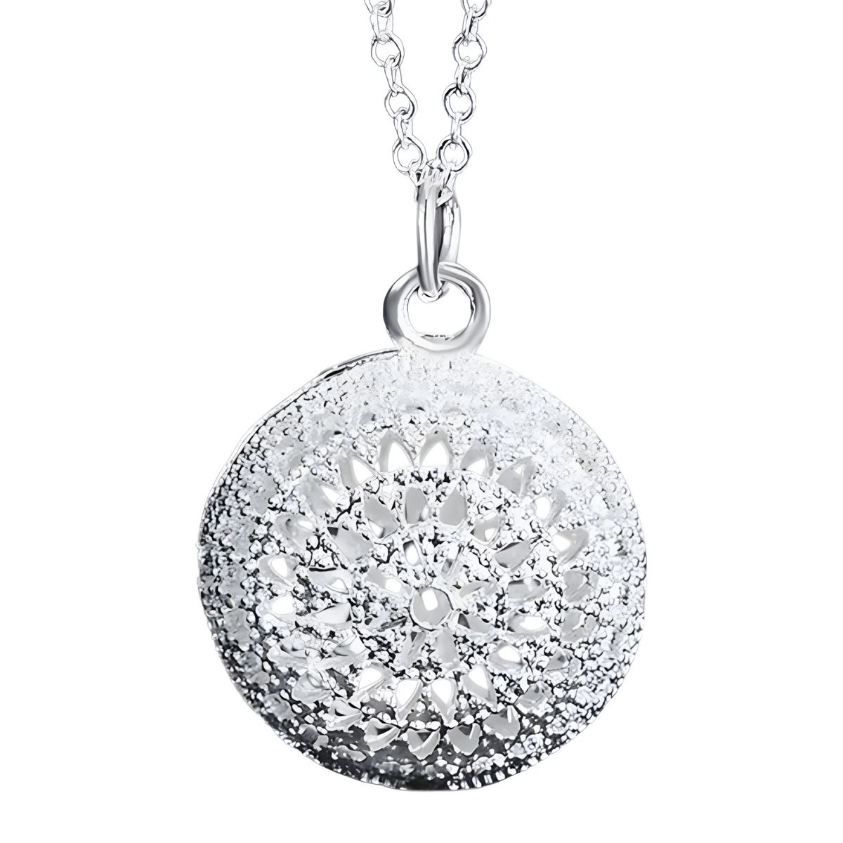 Unified Jewellery Premium Round Filigree Medallion Pendant Necklace Women 1831