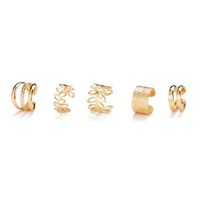 5pcs, C-Shape Ear Clip Jewelry Simple Fashionable Ear Piercing Alternative 43 UK