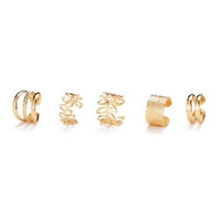 5pcs, C-Shape Ear Clip Jewelry Simple Fashionable Ear Piercing Alternative 43 UK