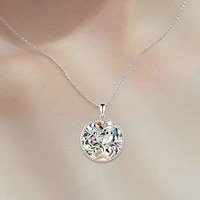 European Fashion Owl Pendant Necklace for Women –Resin Tree of Life Pendant 1127