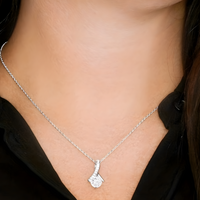 To My Boyfriend's Mom Necklace, Elegant Ribbon Pendant B194 With Card NO BOX