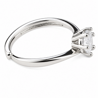 Classic Round Cut Engagement Ring For Women Elegant Solitaire Wedding Ring 1603