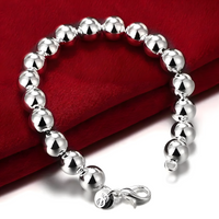 10 mm Round Bead Bracelet for Women - Premium Classic Beaded Statement 1811