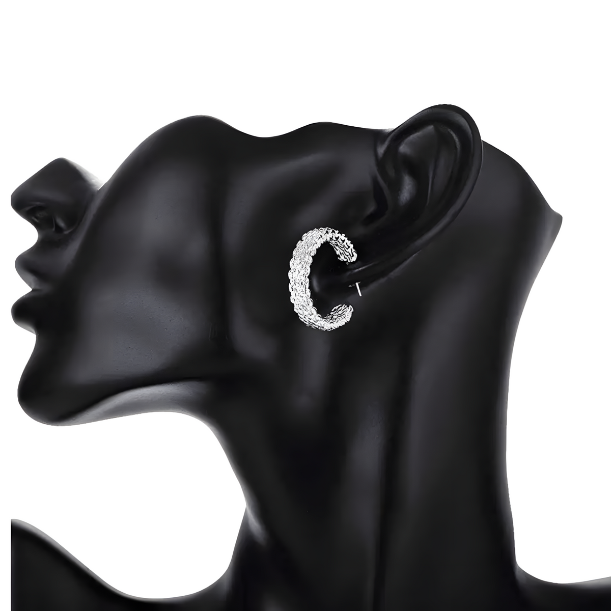 Popular fine 925 Sterling Silver charms stud Earrings for Women Creativity 497