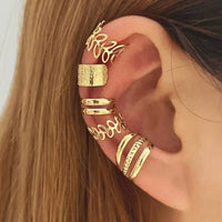 5pcs, C-Shape Ear Clip Jewelry Simple Fashionable Ear Piercing Alternative 43 UK