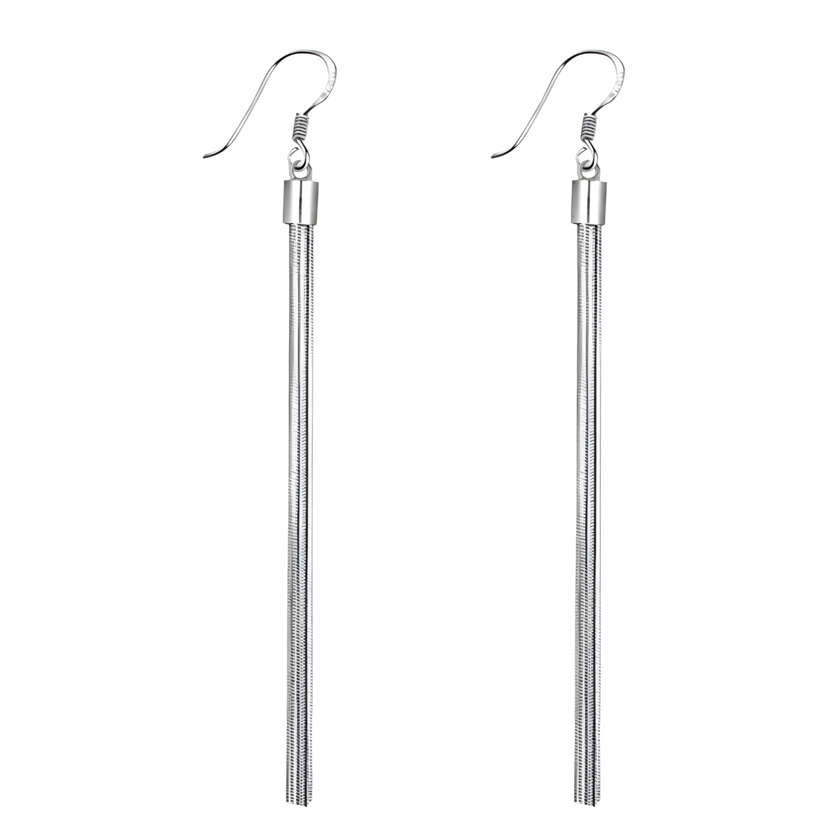 Long Tassel Drop Earrings Women, 925 Silver-Plated Alloy, Lightweight Dangle 967