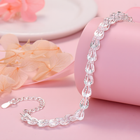 Premium Braided Leaf Link Bracelet for Women - Adjustable Statement Chain 1818