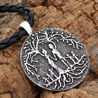 Tree of Life Family Pendant Necklace Women– Zinc Alloy Vintage Round Couple 1079