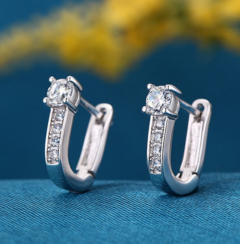 925 Sterling Silver Crystal Drop Earrings Women – Real Silver GDTC Certified 805