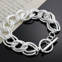 Double-Twist Link Bracelet for Women – Chunky Double Twist Chain 20 cm (8") 1430