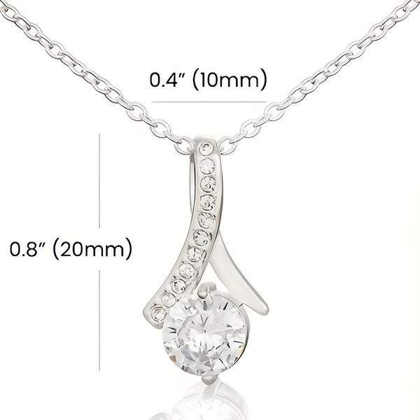 'My Bestie' Heart Necklace, Sterling Silver & Cubic Zircon B190 With Card NO BOX