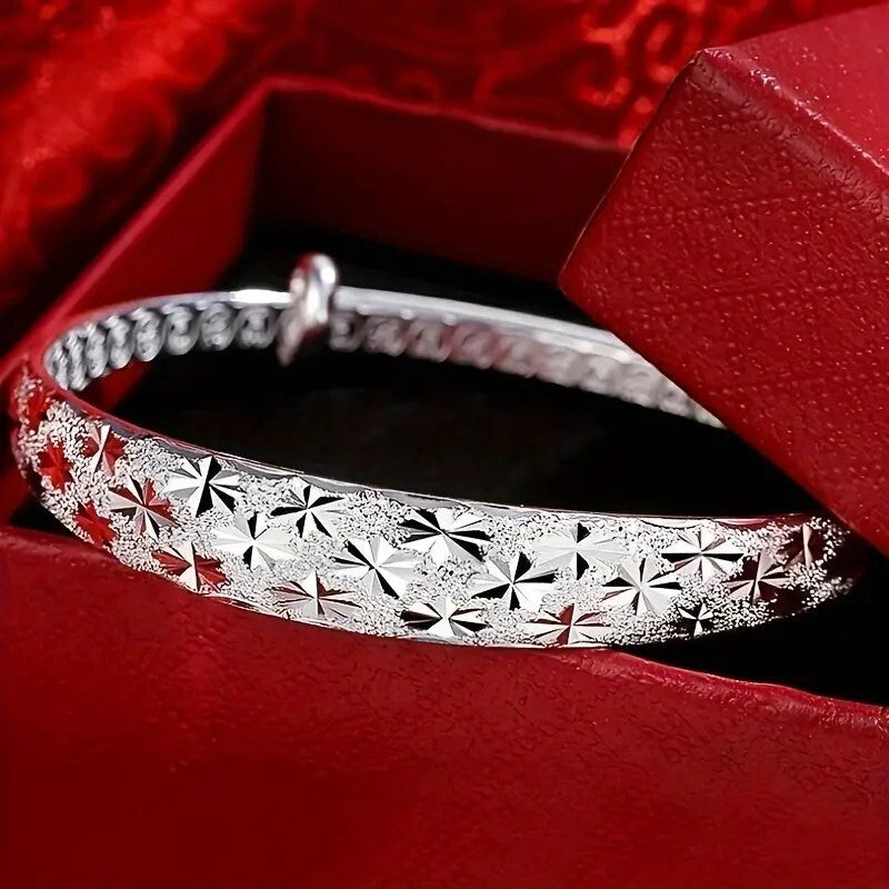 925 Silver Plated Minimalist Star Bracelet, Suitable For Daily Wear For Men 70