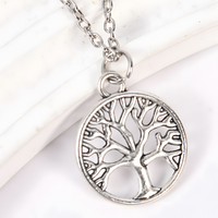 Tree of Life Men Necklace – Stainless Steel Talisman Amulet Pendant Link 1068