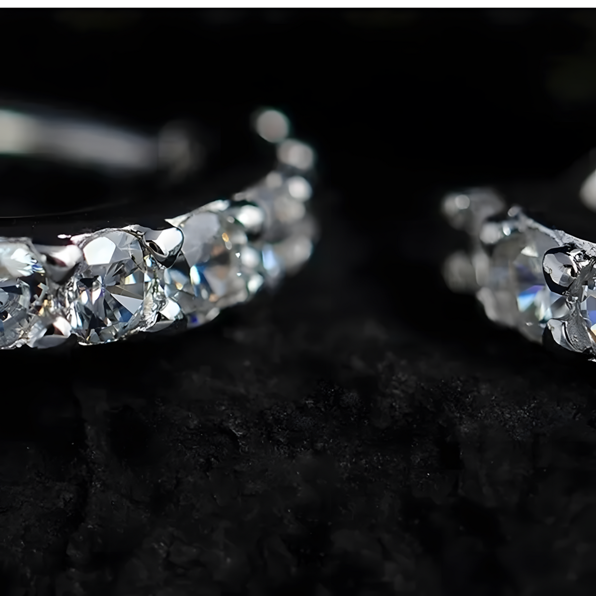 Women's 925 Sterling Silver Small Hoop Earrings AAAA Cubic Zirconia, Dainty 471