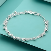 Unified Jewellery Bead Chain Bracelet Women Adjustable Layered Lobster 1767
